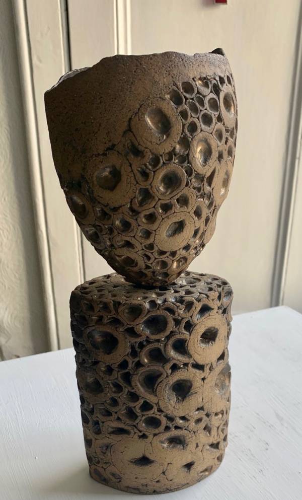 - a , Ceramic Sculpture by Catherine Carsley, measuring 18 x 11 cm (H x W) £195